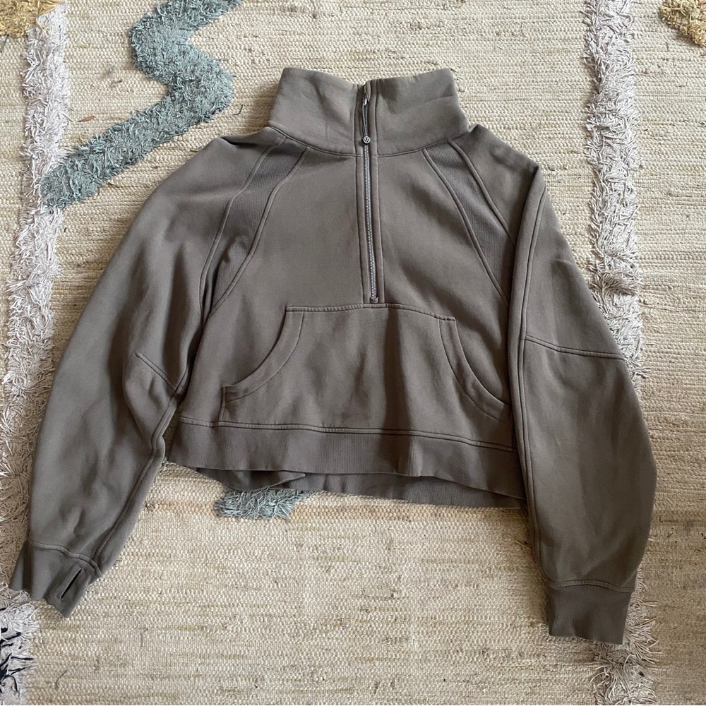 Lululemon Scuba oversized funnel neck half zip